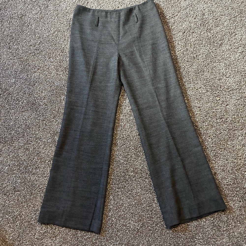 Jenne Maac Grey Wool Blend Straight Leg Dress Pants Women’s Size 8 Lined